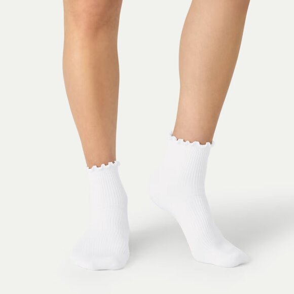 NWT Bombas Women's Ruffle Rib Quarter Sock - Picture 1 of 5